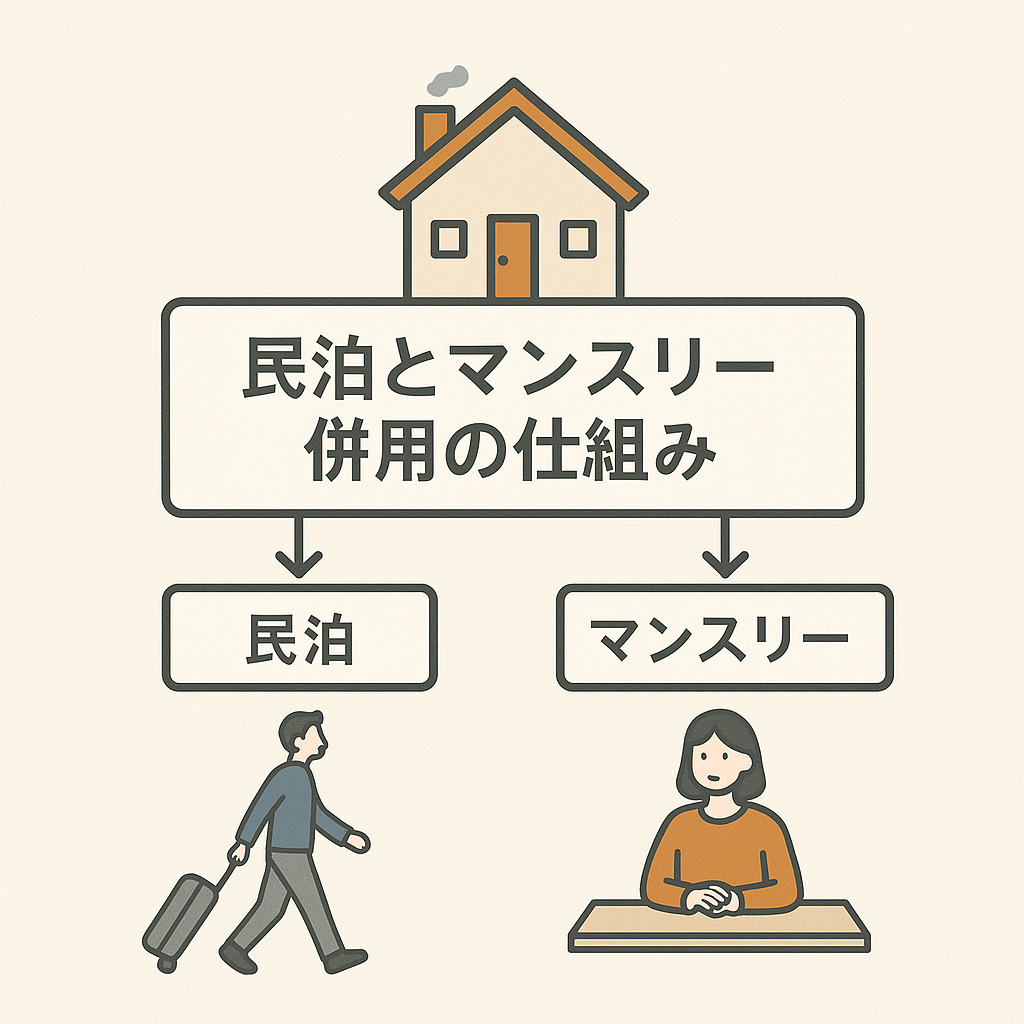 民泊とマンスリー併用はどんな仕組み?