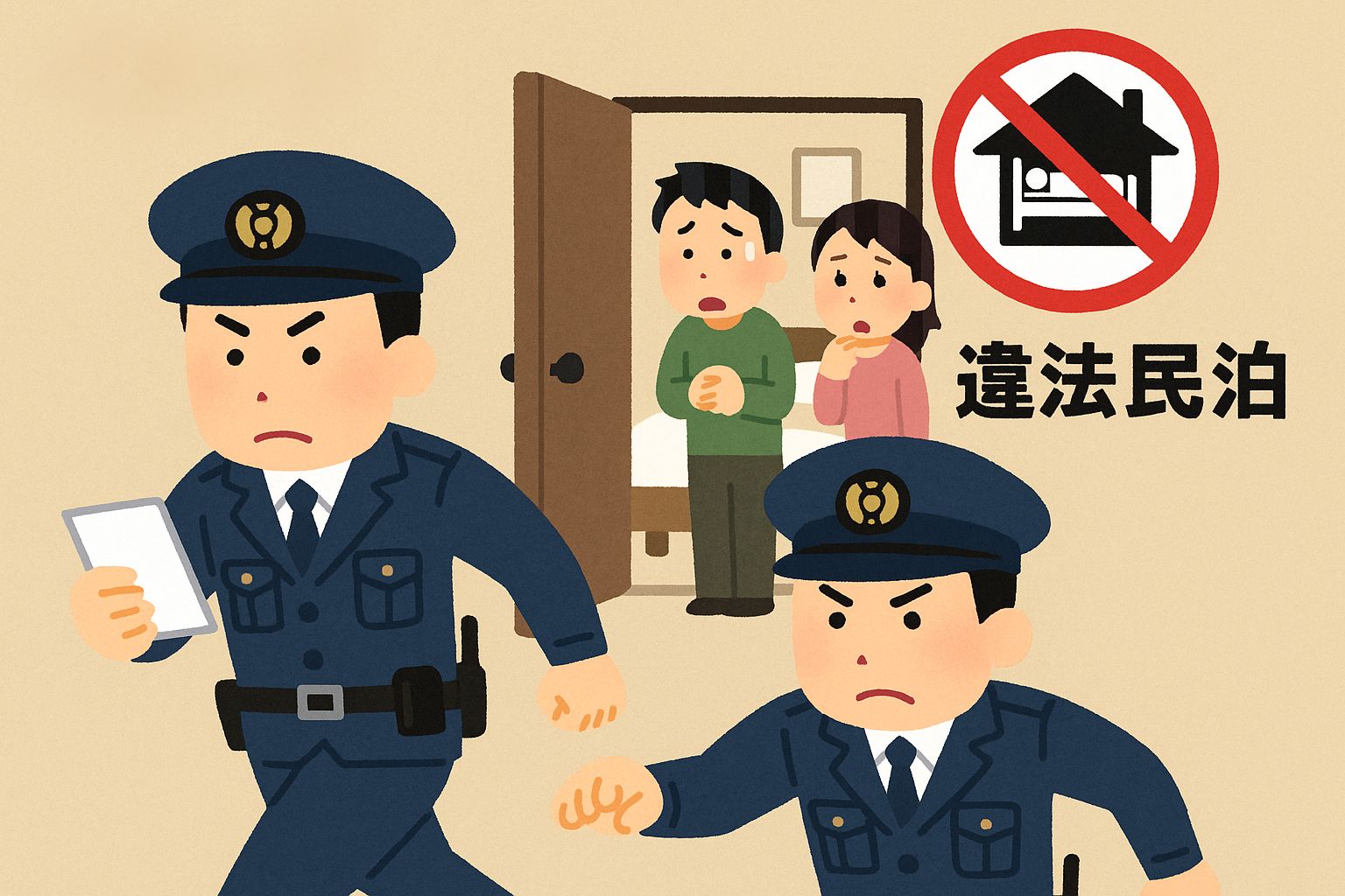 違法民泊とは?運営するリスクはどんなものがある? - 民泊投資情報ナビ by 日本総政ファンド