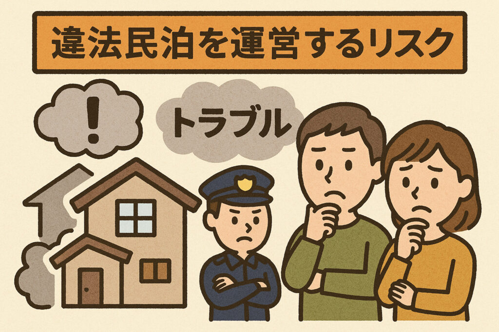 違法民泊 運営のリスク