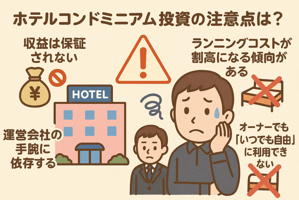 ホテルコンドミニアム投資の注意点
